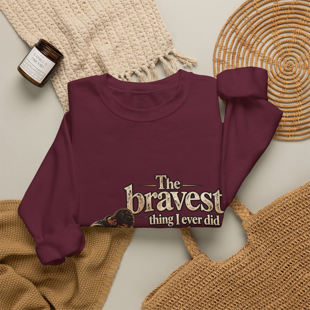 The Bravest Thing I Ever Did Was Keep Living - Crewneck Sweatshirt