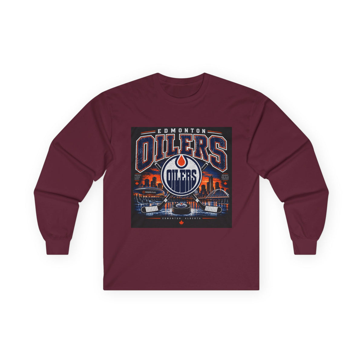 Edmonton Oilers Hockey Pride - Unisex Ultra Cotton Long Sleeve Tee