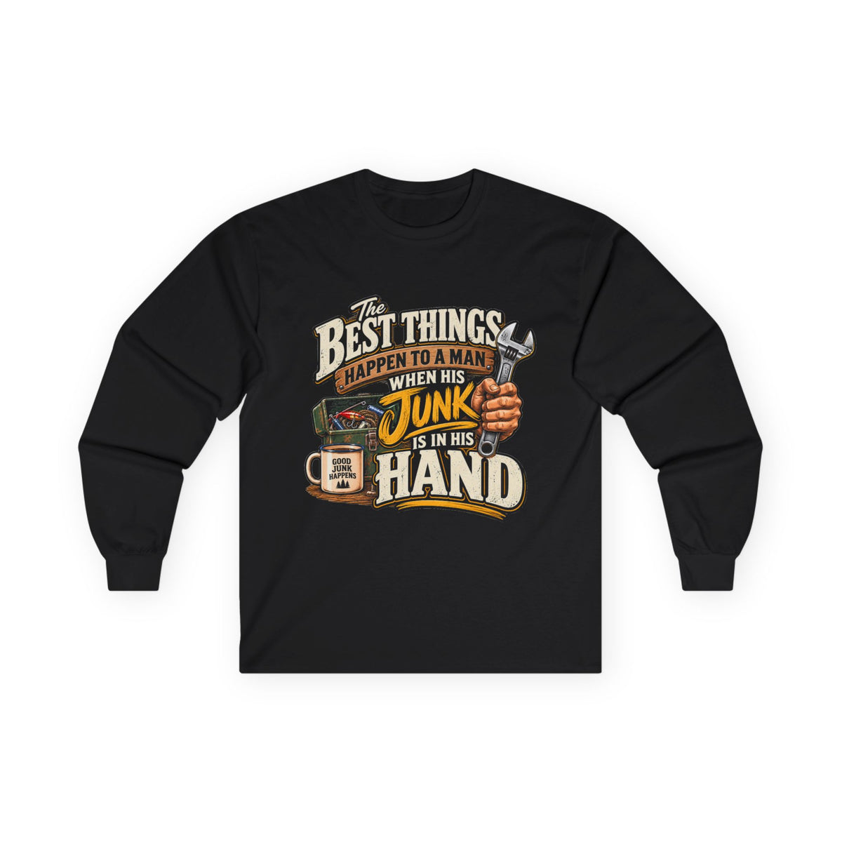 Best Things Happen in a Man's Hand - Unisex Ultra Cotton Long Sleeve Tee
