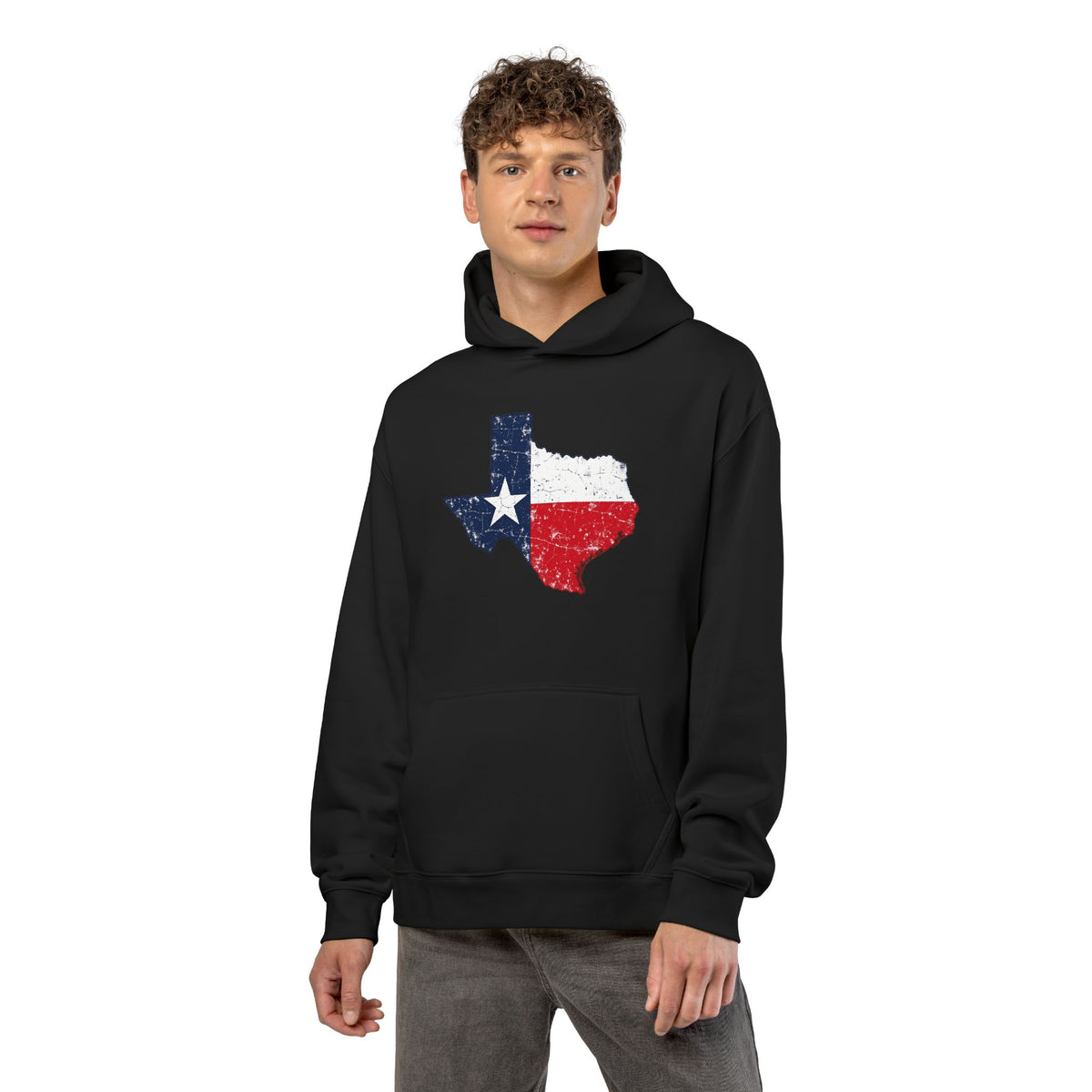 Weathered Texas Flag - Hoodie