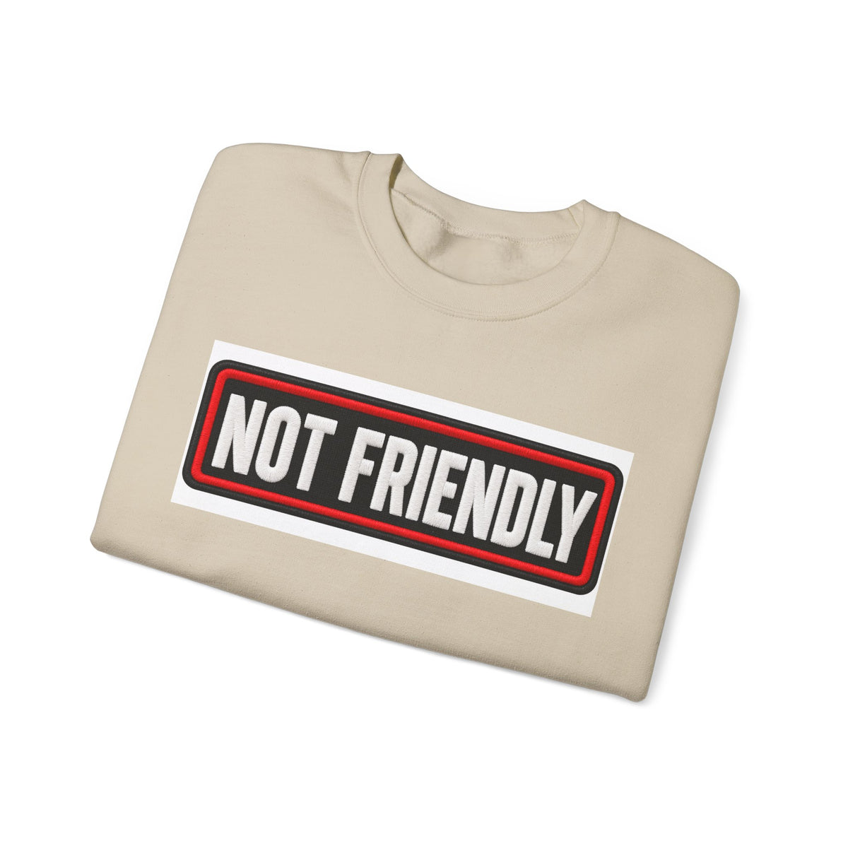 Not Friendly - Service Dog Patch - Crewneck Sweatshirt
