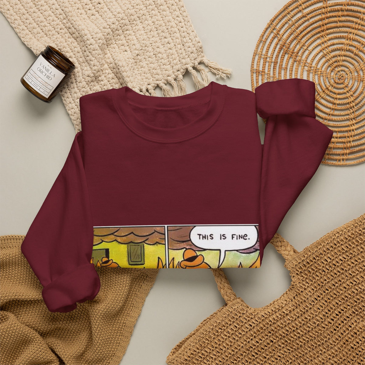 This Is Fine - Crewneck Sweatshirt