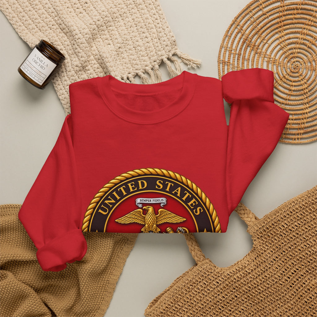 U.S. Marine Corps Emblem - Crewneck Sweatshirt