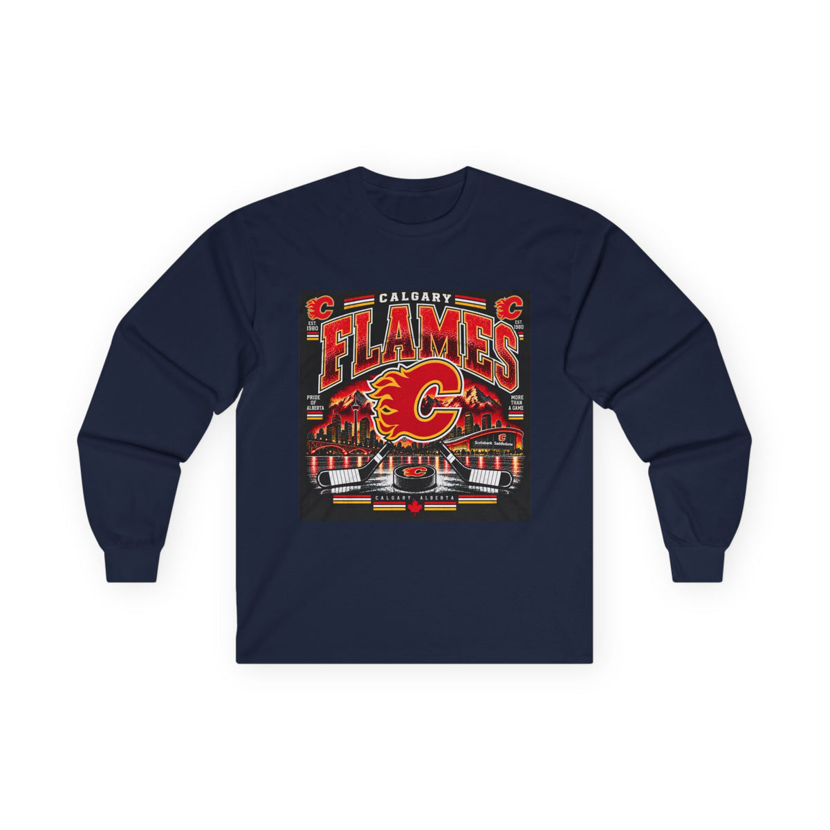 Calgary Flames Pride - Unisex Ultra Cotton Long Sleeve Tee