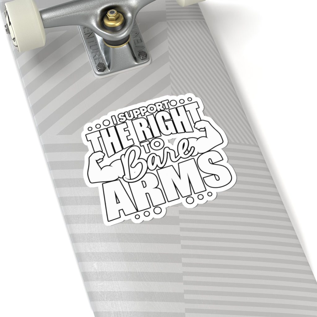 I Support the Right to Bare Arms - Kiss-Cut Sticker