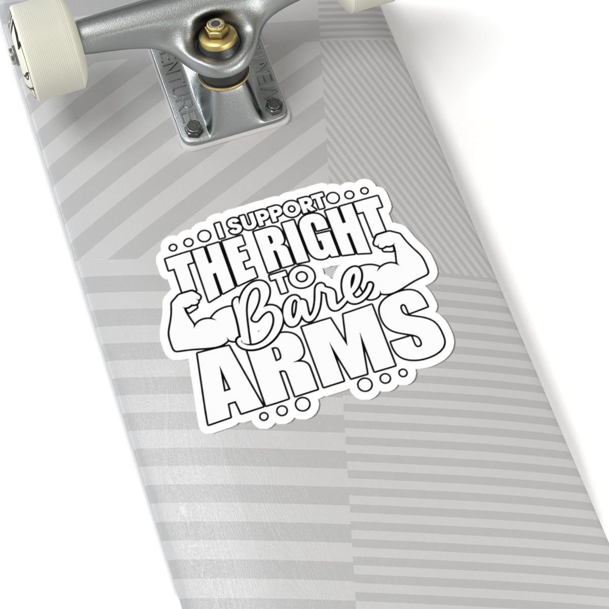 I Support the Right to Bare Arms - Kiss-Cut Sticker