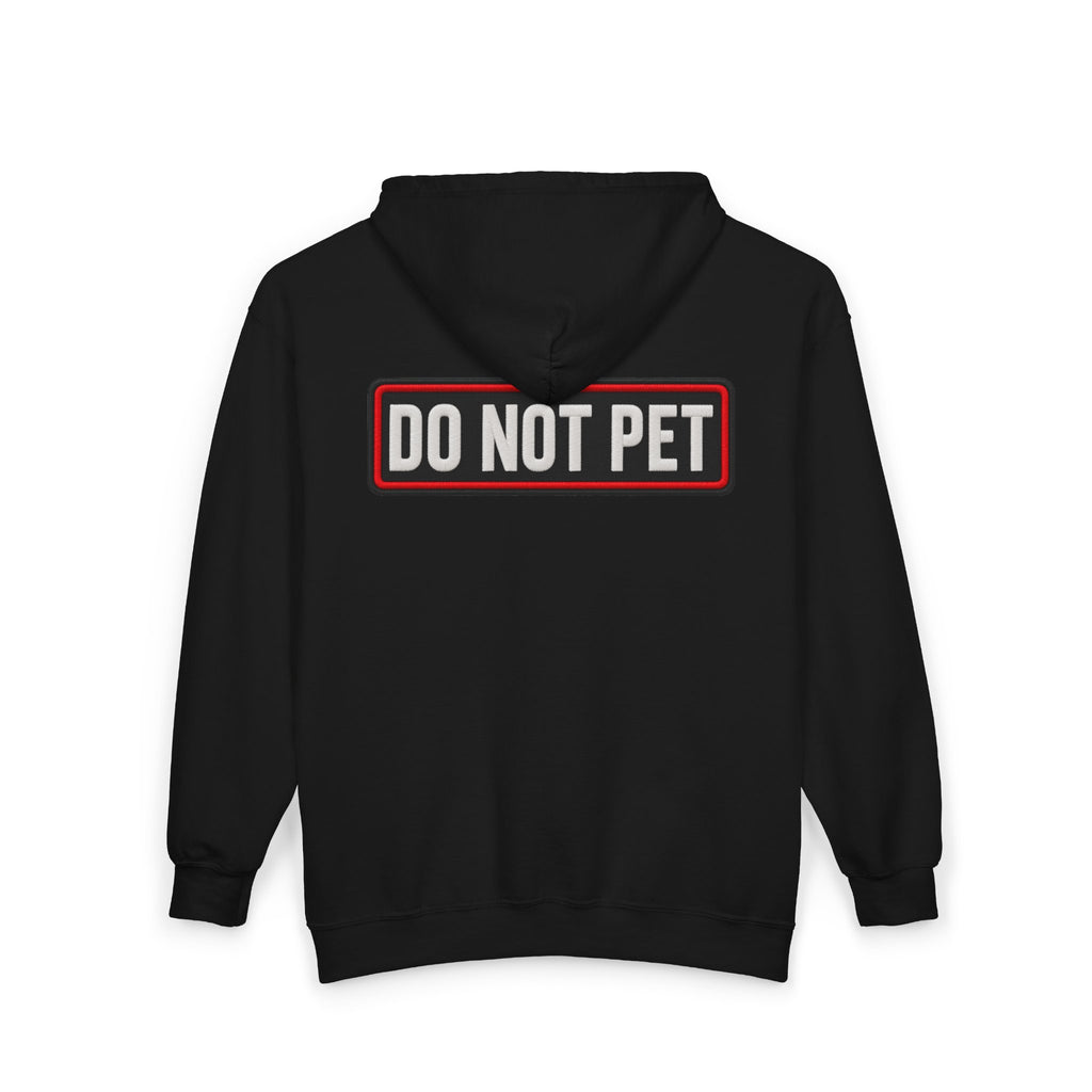 Do Not Pet - Service Dog Patch - Full-Zip Hooded Sweatshirt