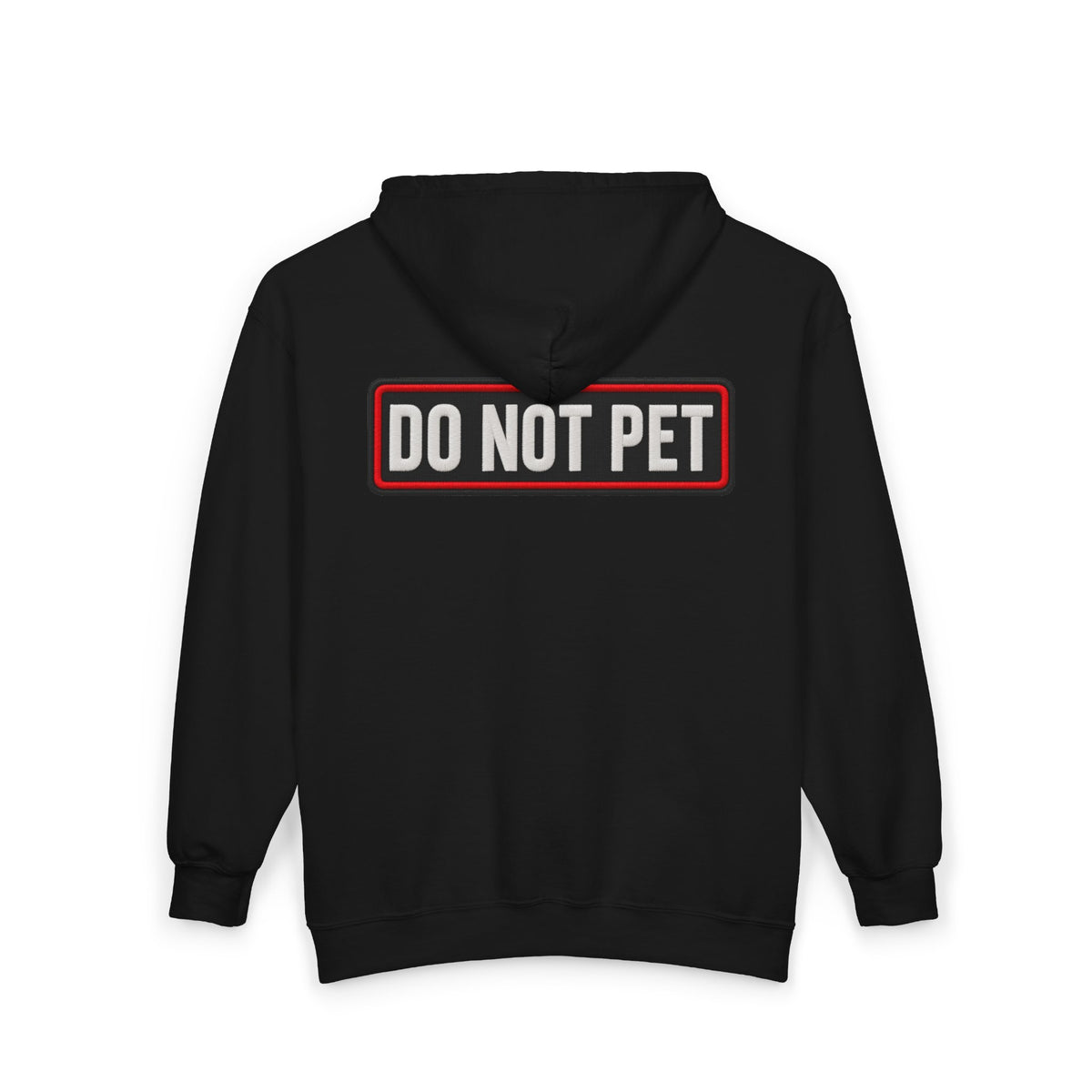 Do Not Pet - Service Dog Patch - Full-Zip Hooded Sweatshirt